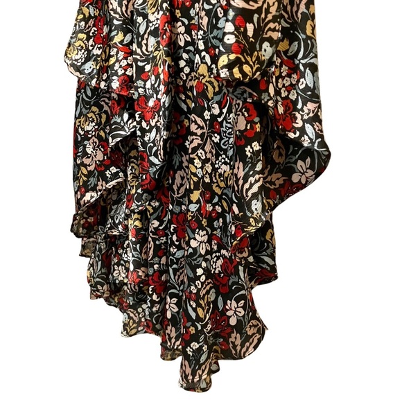 Vince Camuto Pink and Red Floral Long Sleeve Dress NWT Size L - Picture 9 of 15